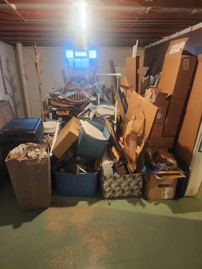 Roll-off dumpster container at job site for Construction Dumpster Rental in Dunn